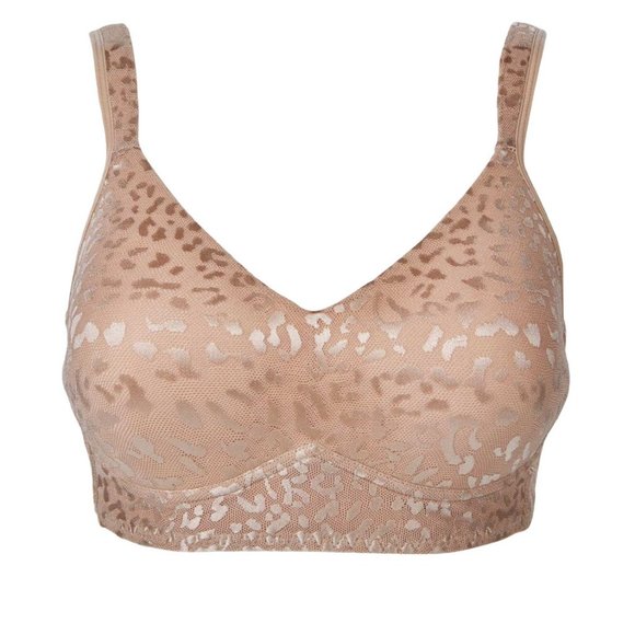 Rhonda Shear Jacquard Molded Cup Bra 2 Pack LARGE  (RS-20) - Picture 5 of 8